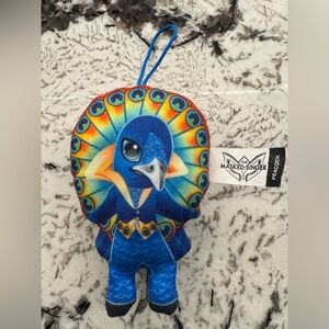 Blue Peacock Dangler Bag Charm from The Masked Singer